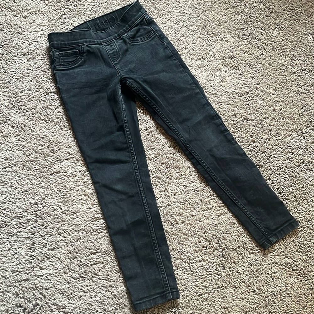 Justice Girls Size 7 Black Denim Jeans